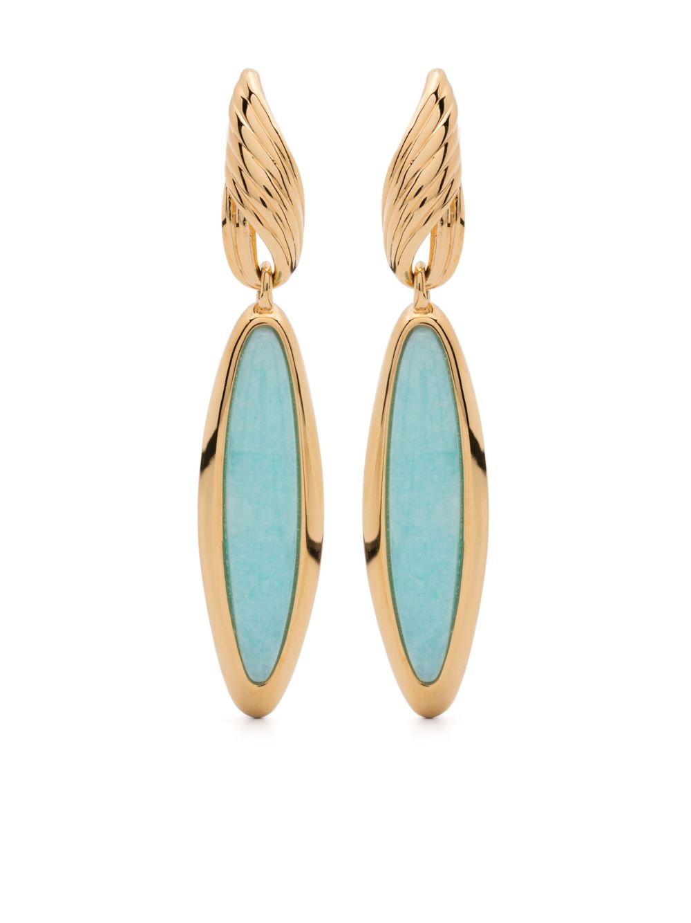 Missoma Wavy Ridge earrings - 金色