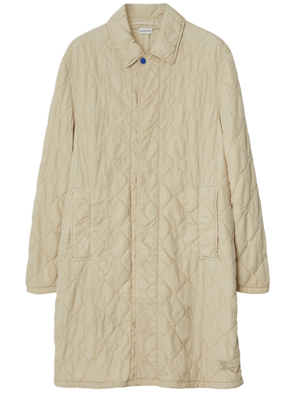 Burberry 单排扣绗缝轻便外套 - 中性色