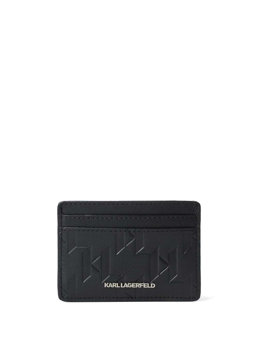 Karl Lagerfeld K/Loom 皮质卡夹 - 黑色
