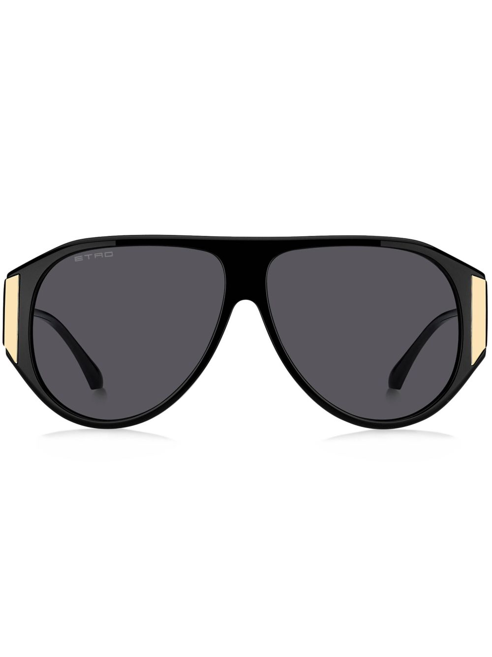 ETRO Tailoring 超大镜框太阳眼镜 - 黑色