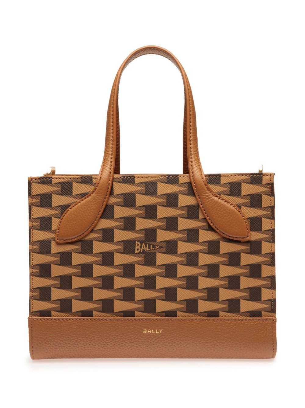 Bally Keep On Pennant 印花托特包 - 褐色