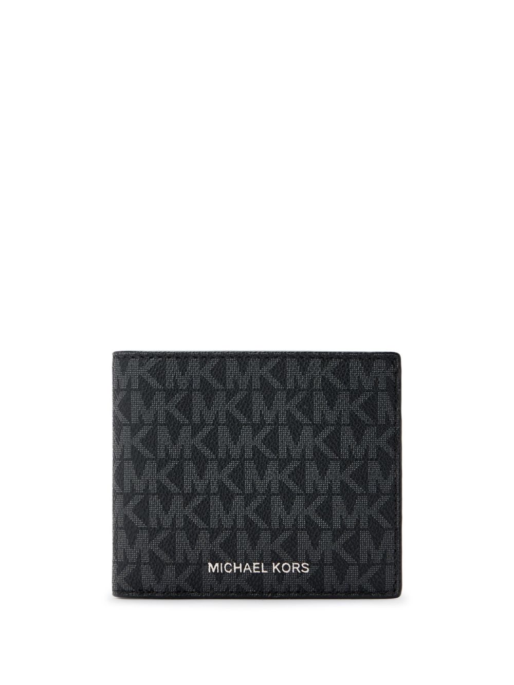 Michael Kors 经典logo提花钱包 - 黑色