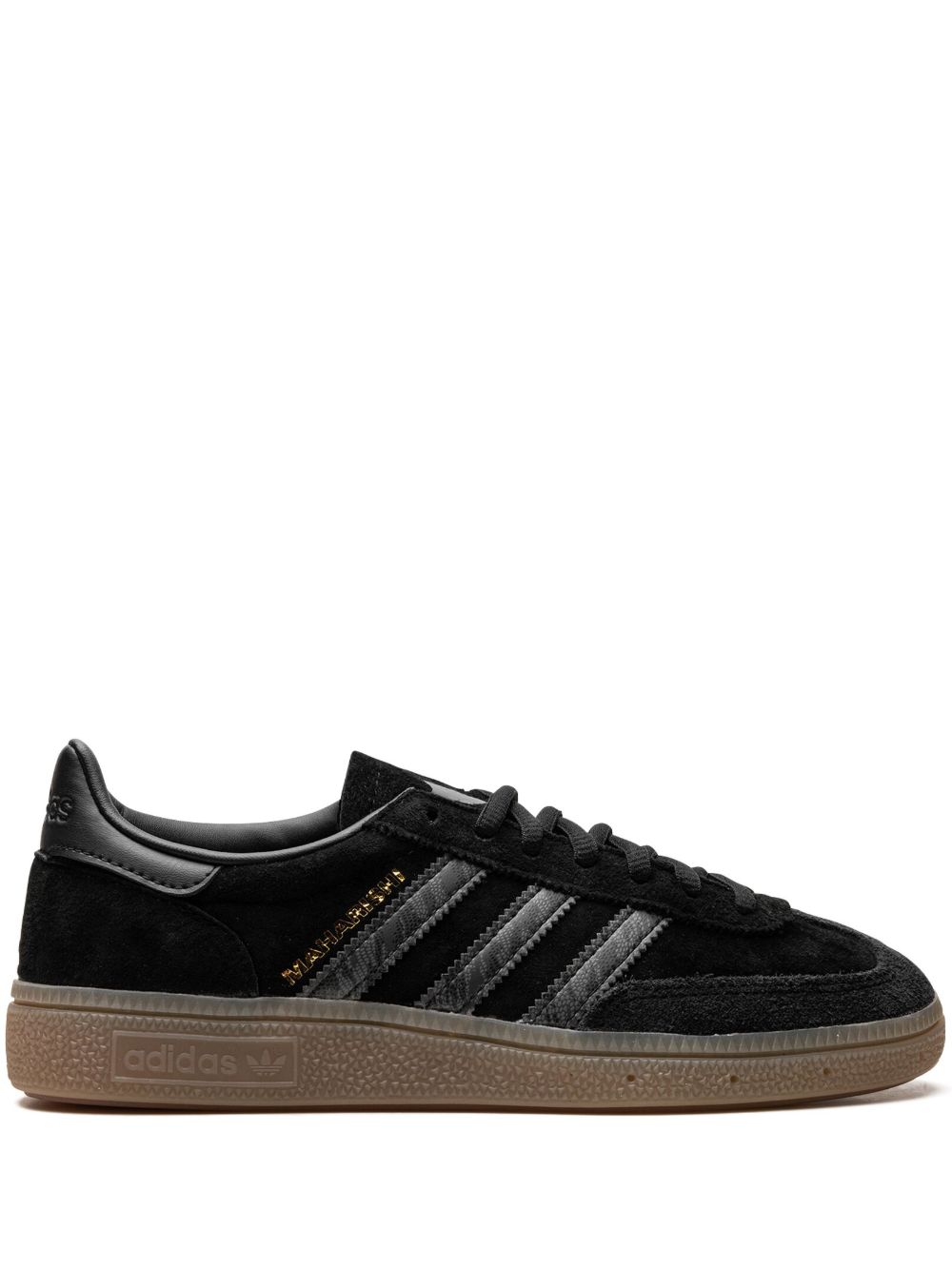 adidas x Maharishi 拼接绒面皮运动鞋 - 黑色