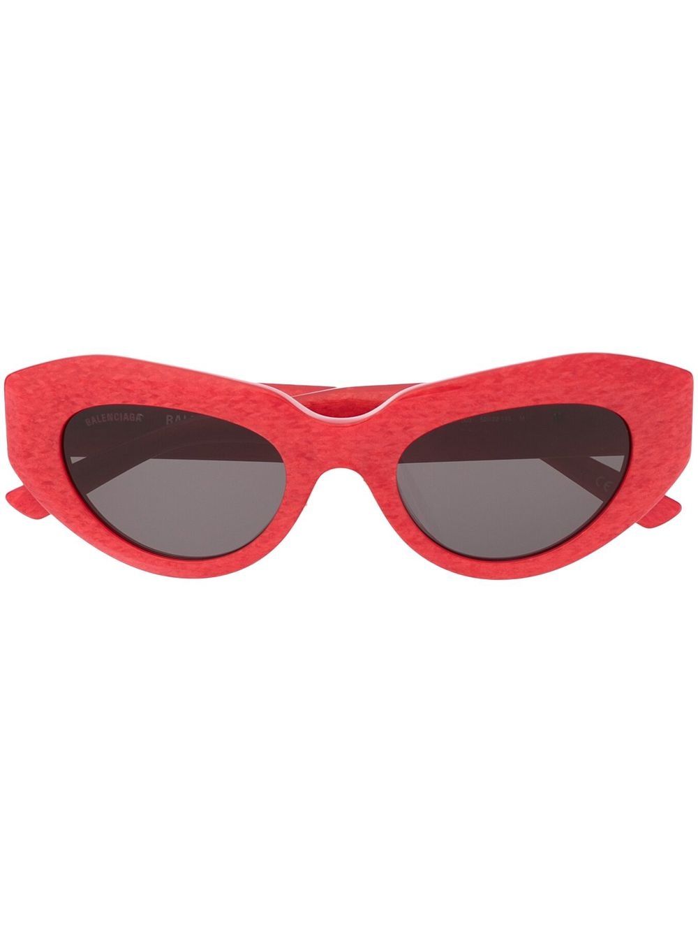 Balenciaga Eyewear logo标牌猫眼框太阳眼镜 - 红色