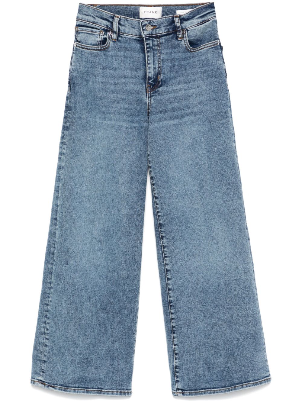 FRAME Le Slim Palazzo 牛仔裤 - 蓝色