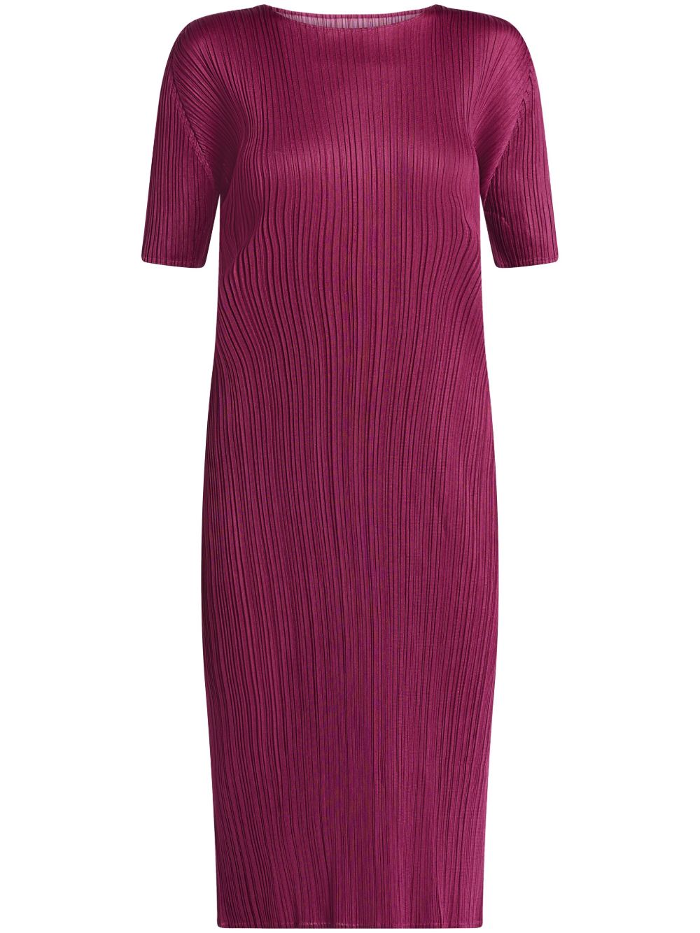 Pleats Please Issey Miyake 褶饰连衣裙 - 紫色