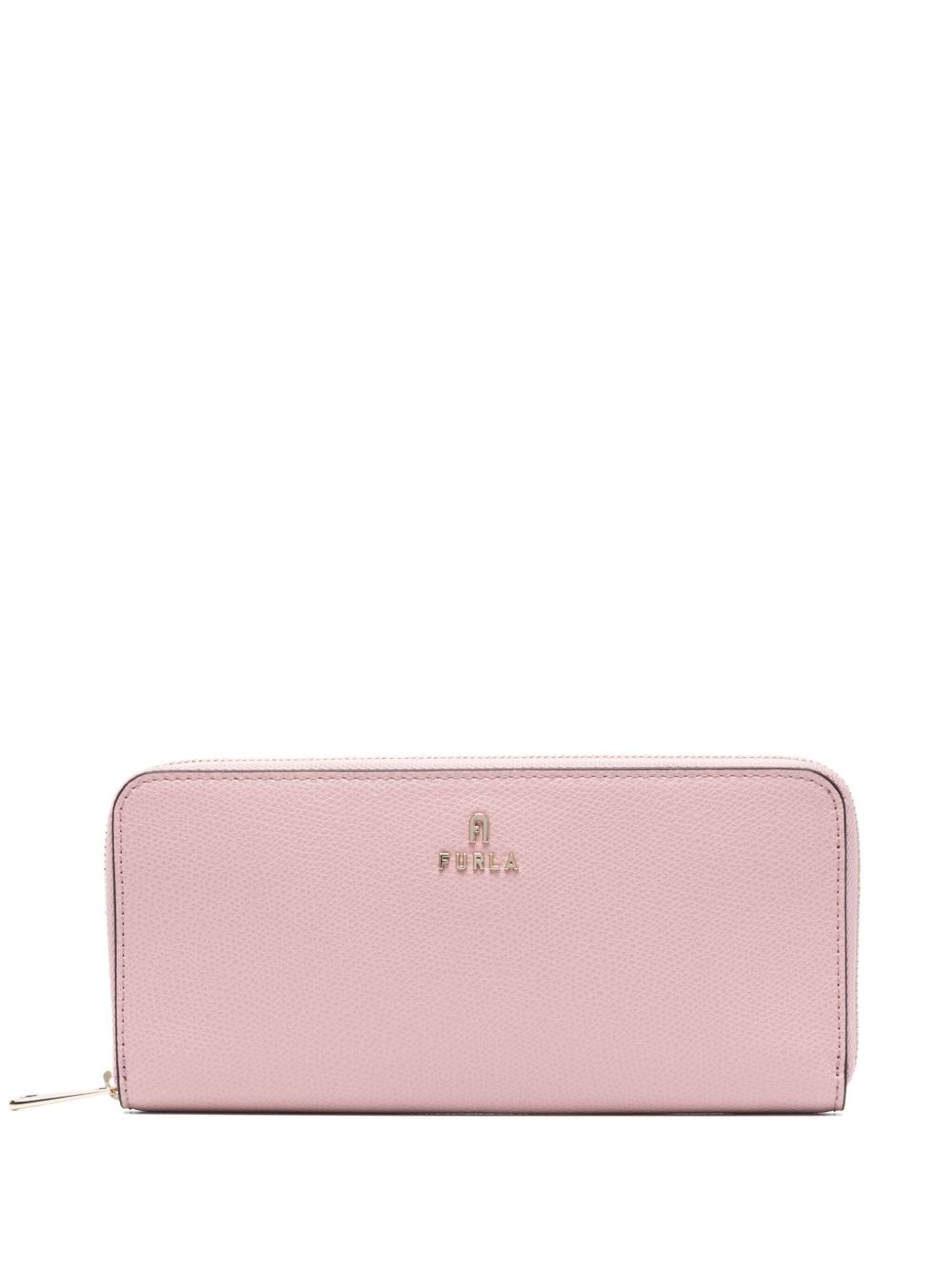 Furla logo标牌皮质钱包 - 粉色