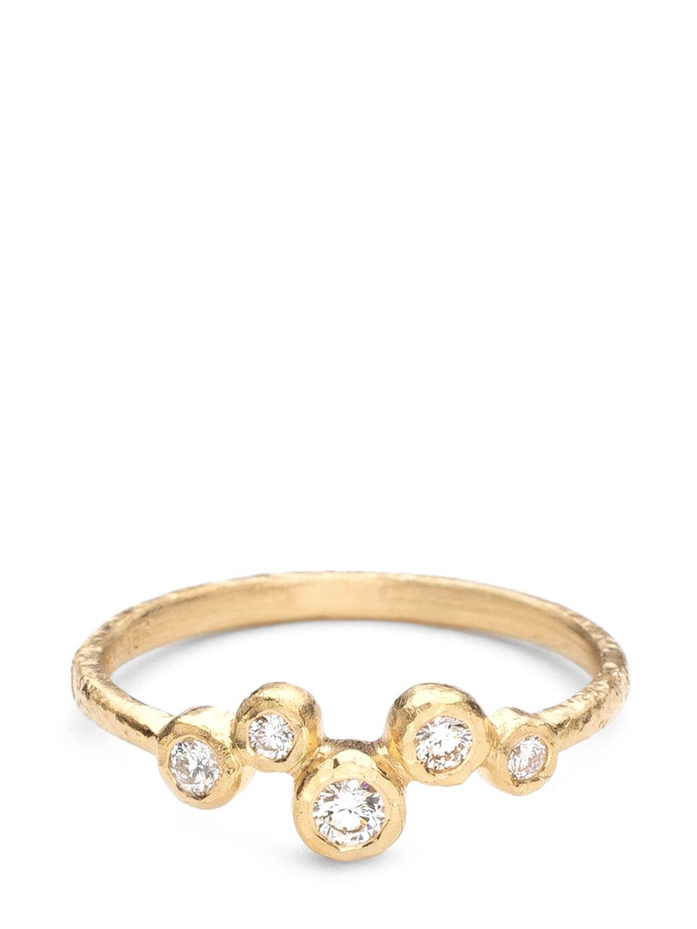 Yasuko Azuma 18kt yellow gold diamond ring - 金色