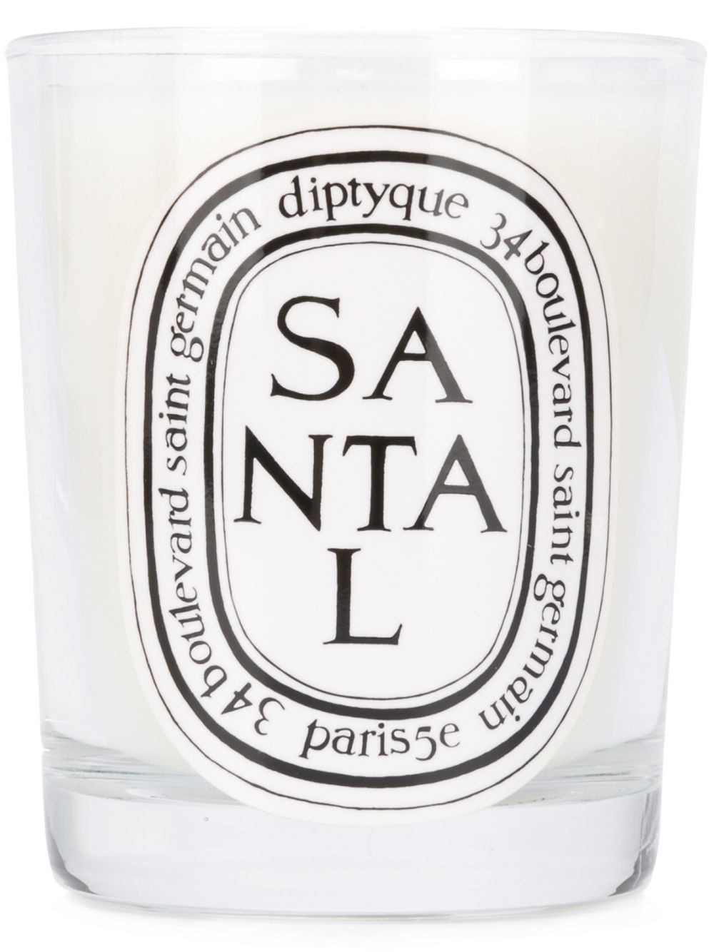 Diptyque Santal蜡烛 - 白色