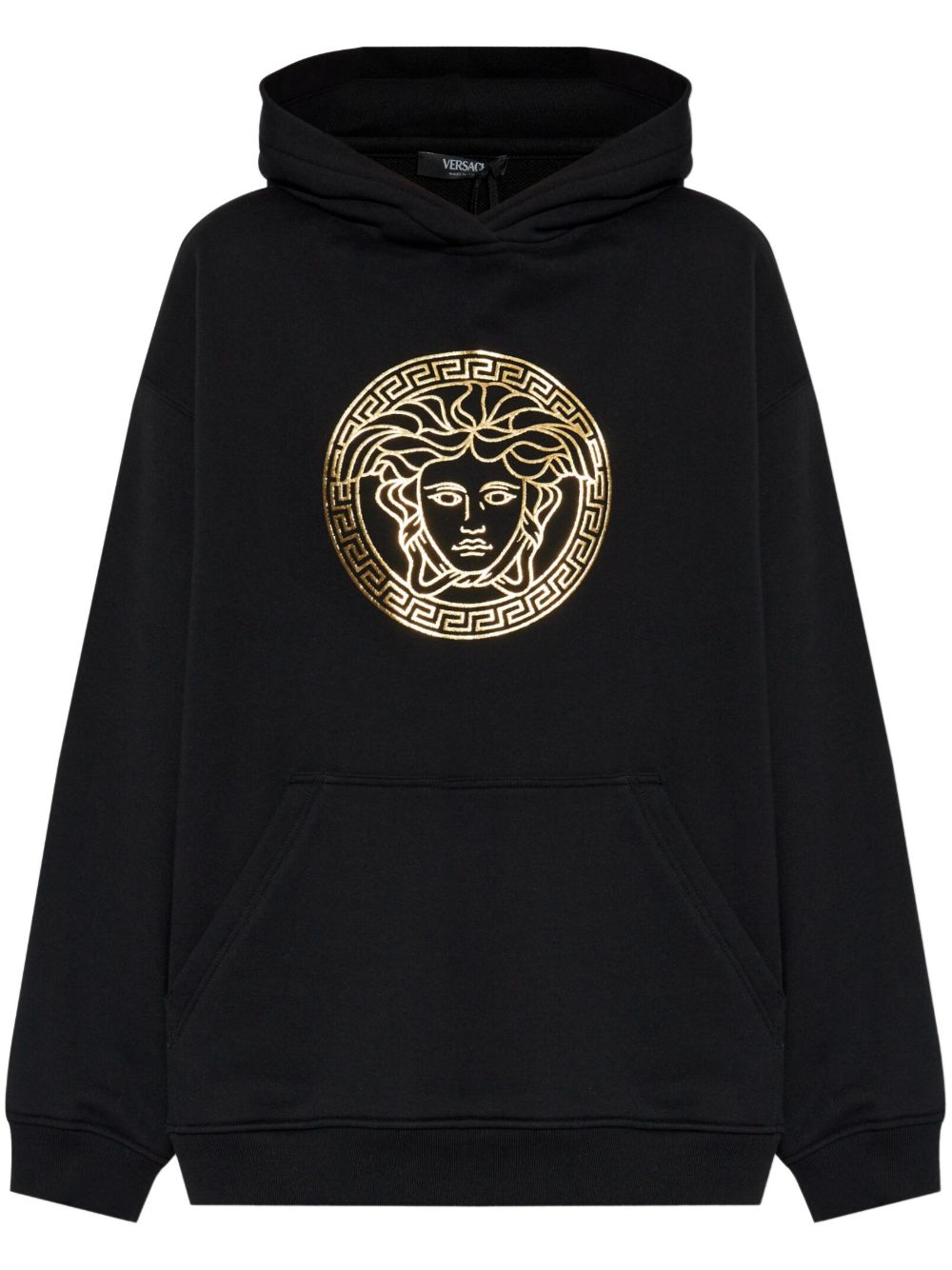Versace Medusa 棉连帽衫 - 黑色