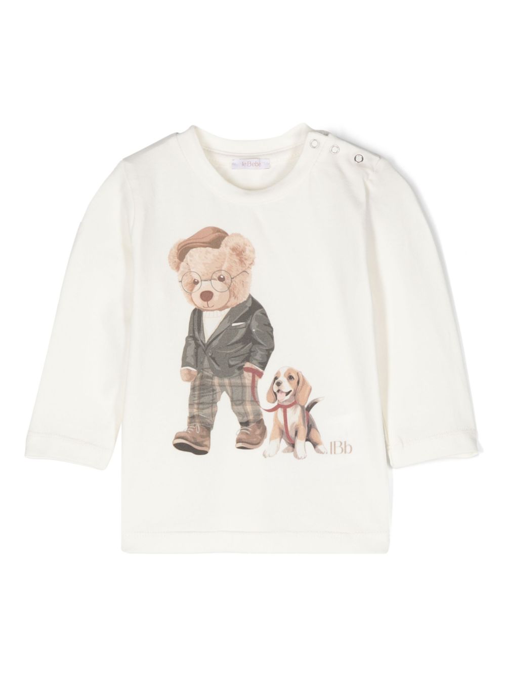 Le Bebé Enfant 插画印花T恤 - 中性色