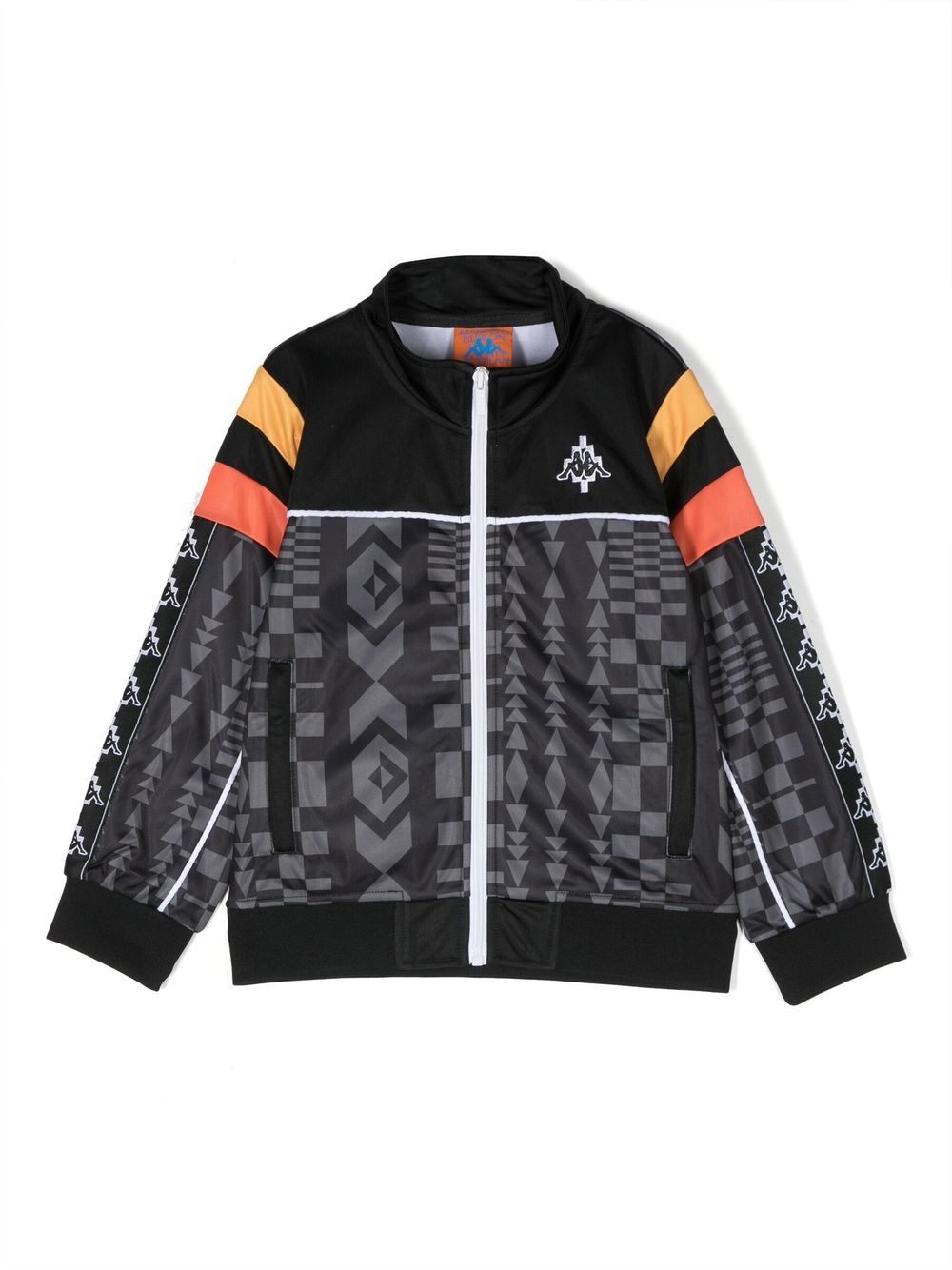 Marcelo Burlon County of Milan 几何图案印花运动夹克 - 黑色