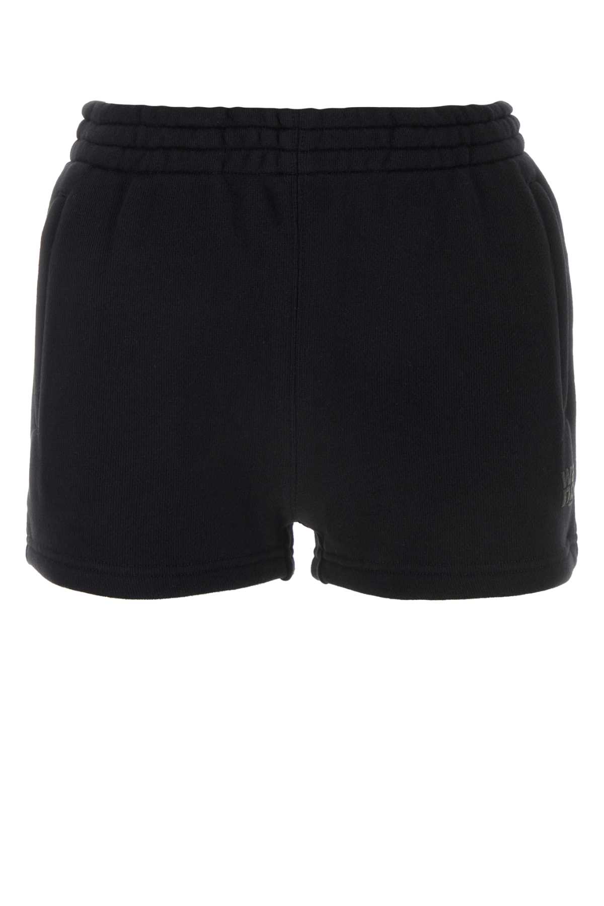 T by Alexander Wang 黑色棉质短裤