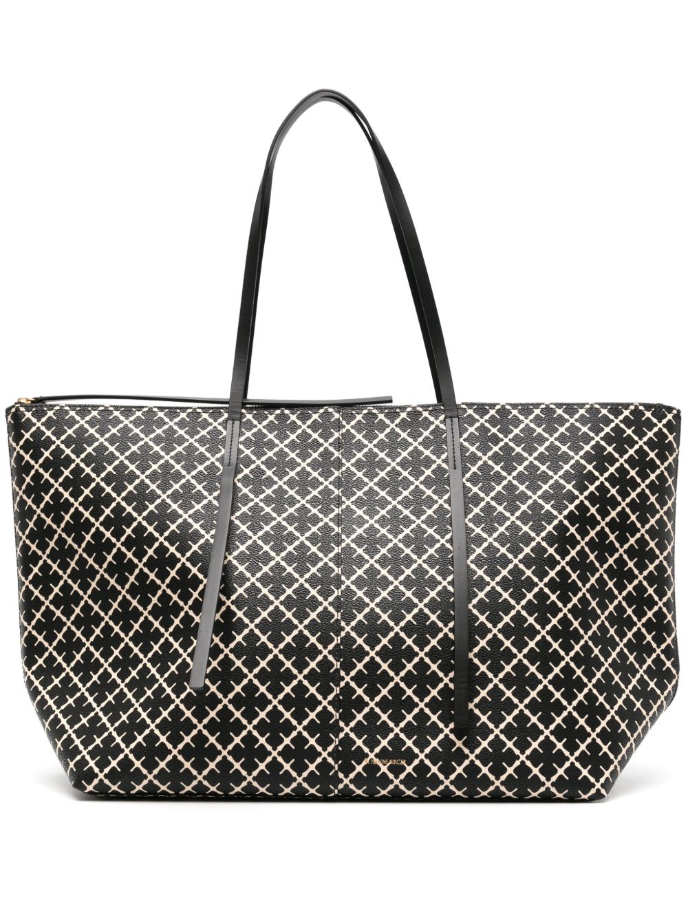 By Malene Birger Luze logo印花手提包 - 黑色