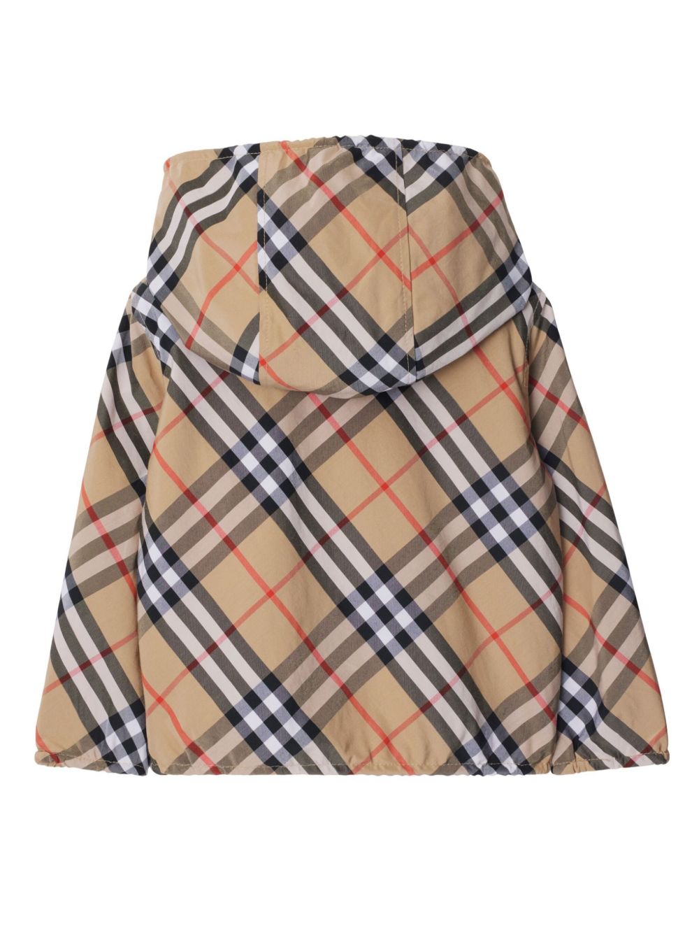 Burberry Kids 双面格纹夹克 - 中性色