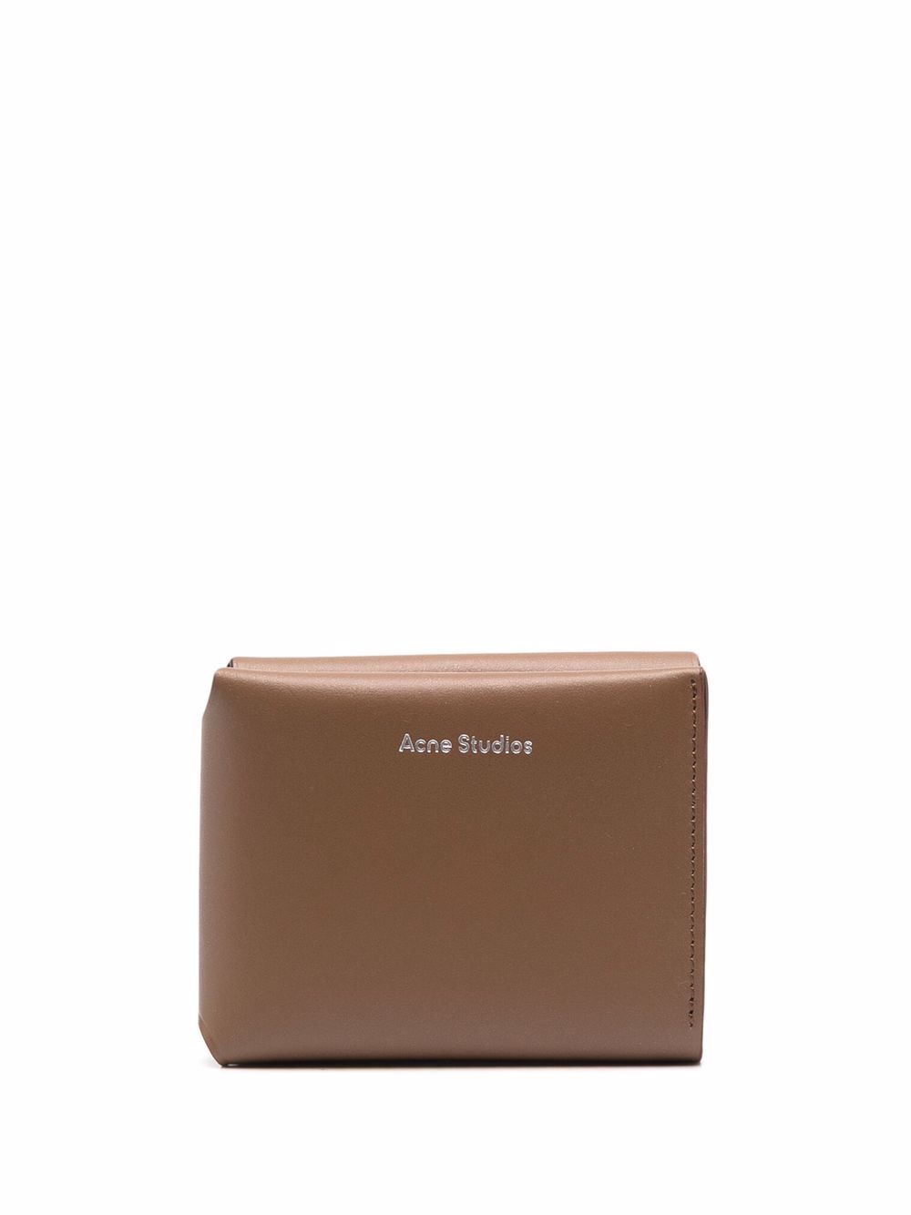 Acne Studios 粒面效果三折钱包 - 褐色