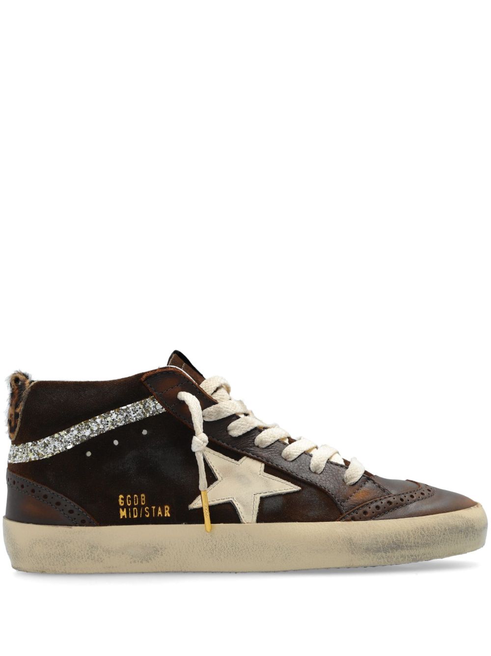 Golden Goose Mid Star Classic 运动鞋 - 褐色
