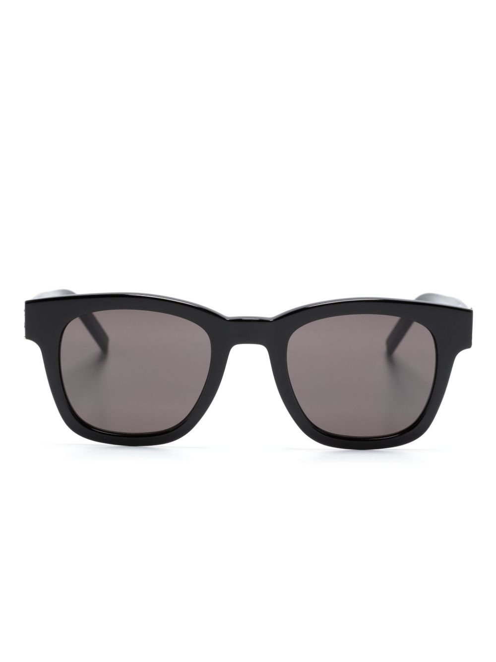 Saint Laurent Eyewear YSL 标牌方形框太阳眼镜 - 黑色