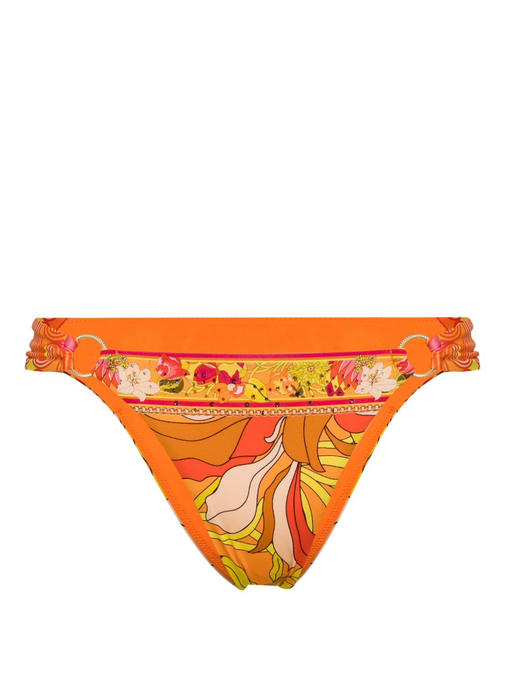 Camilla The Flower Child Society 比基尼三角裤 - 橘色
