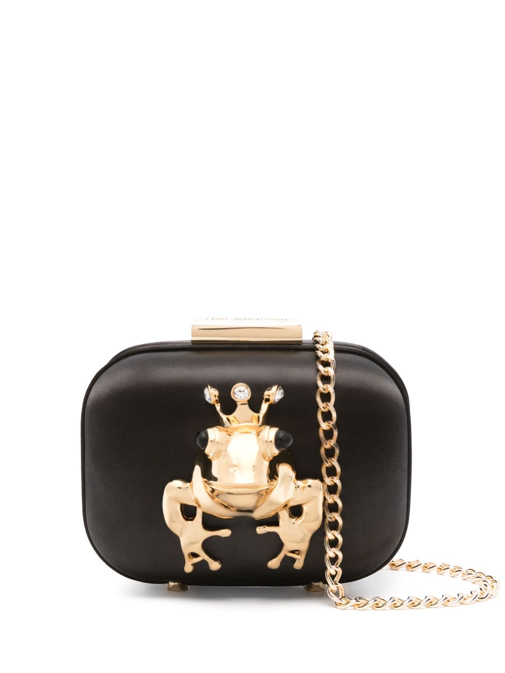 Love Moschino 青蛙标牌手拿包 - 黑色
