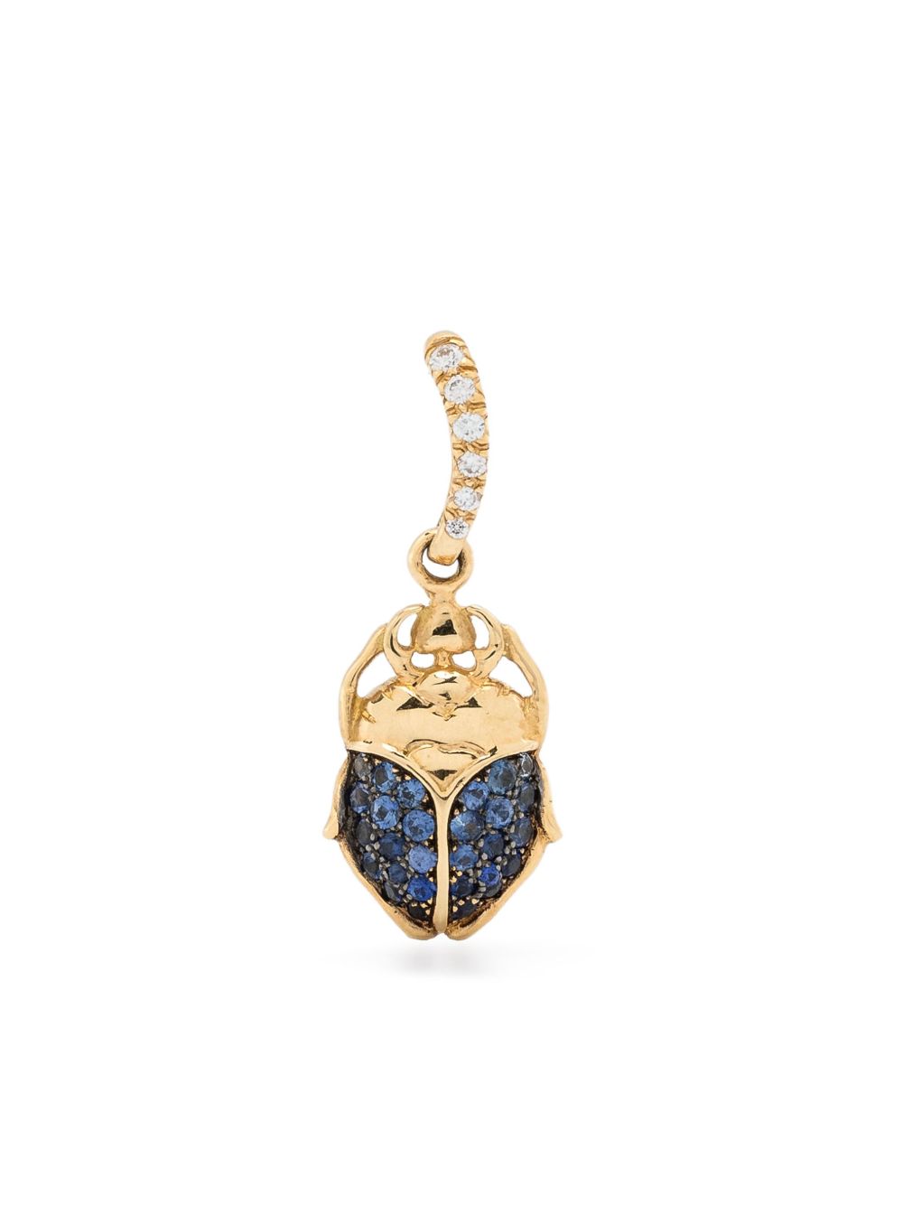 Aurelie Bidermann 18kt Yellow Gold Beetle Sapphire pendant - 金色