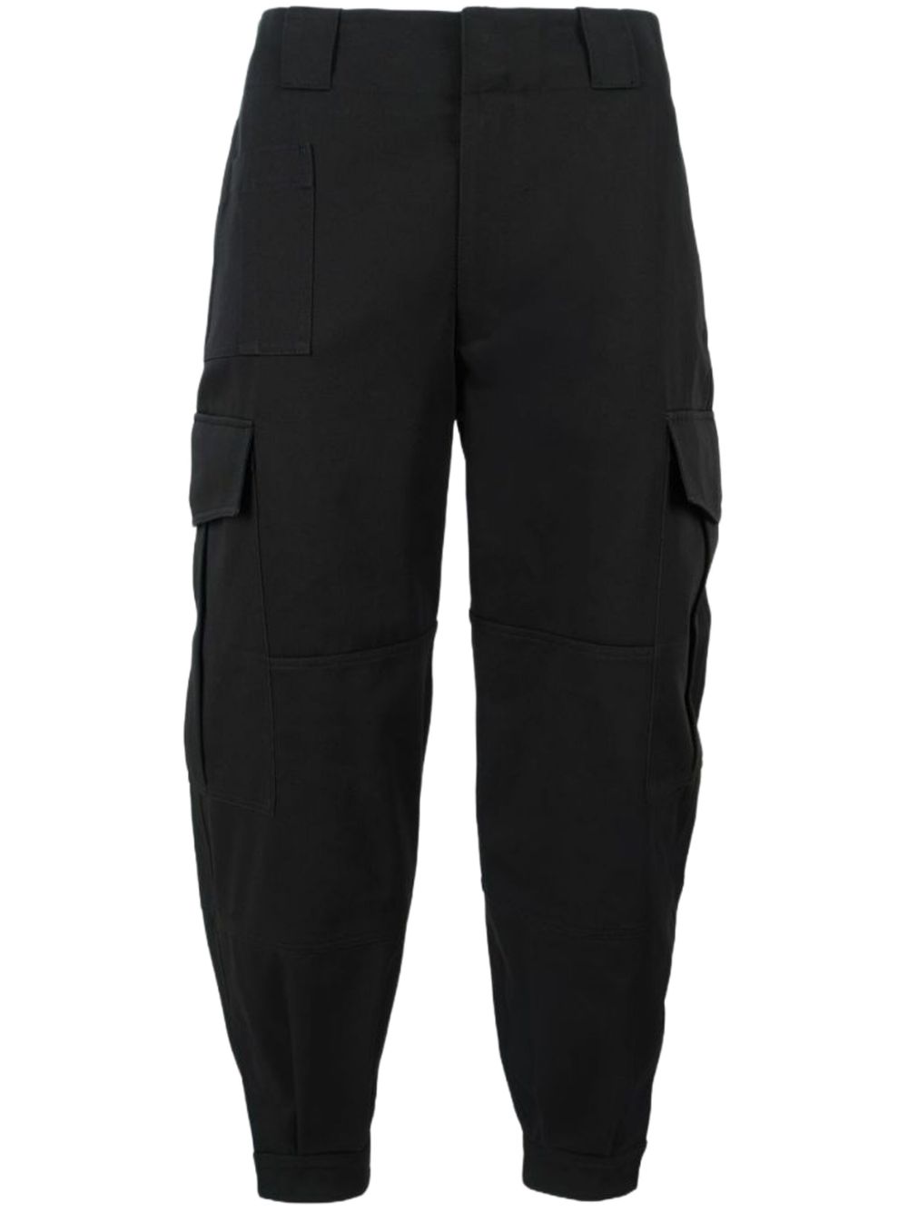 Alexander McQueen 工装口袋军风长裤 - 黑色