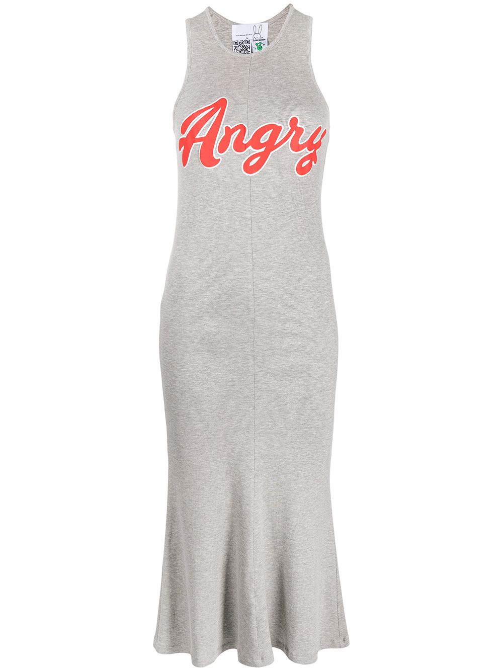 Natasha Zinko Angry 印花无袖连衣裙 - 灰色