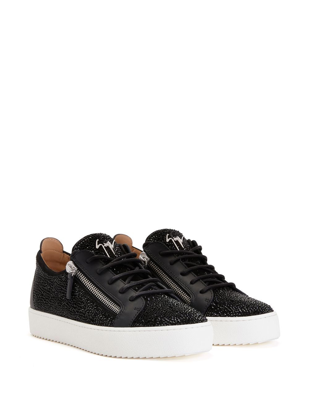 Giuseppe Zanotti Frankie 水钻运动鞋 - 黑色