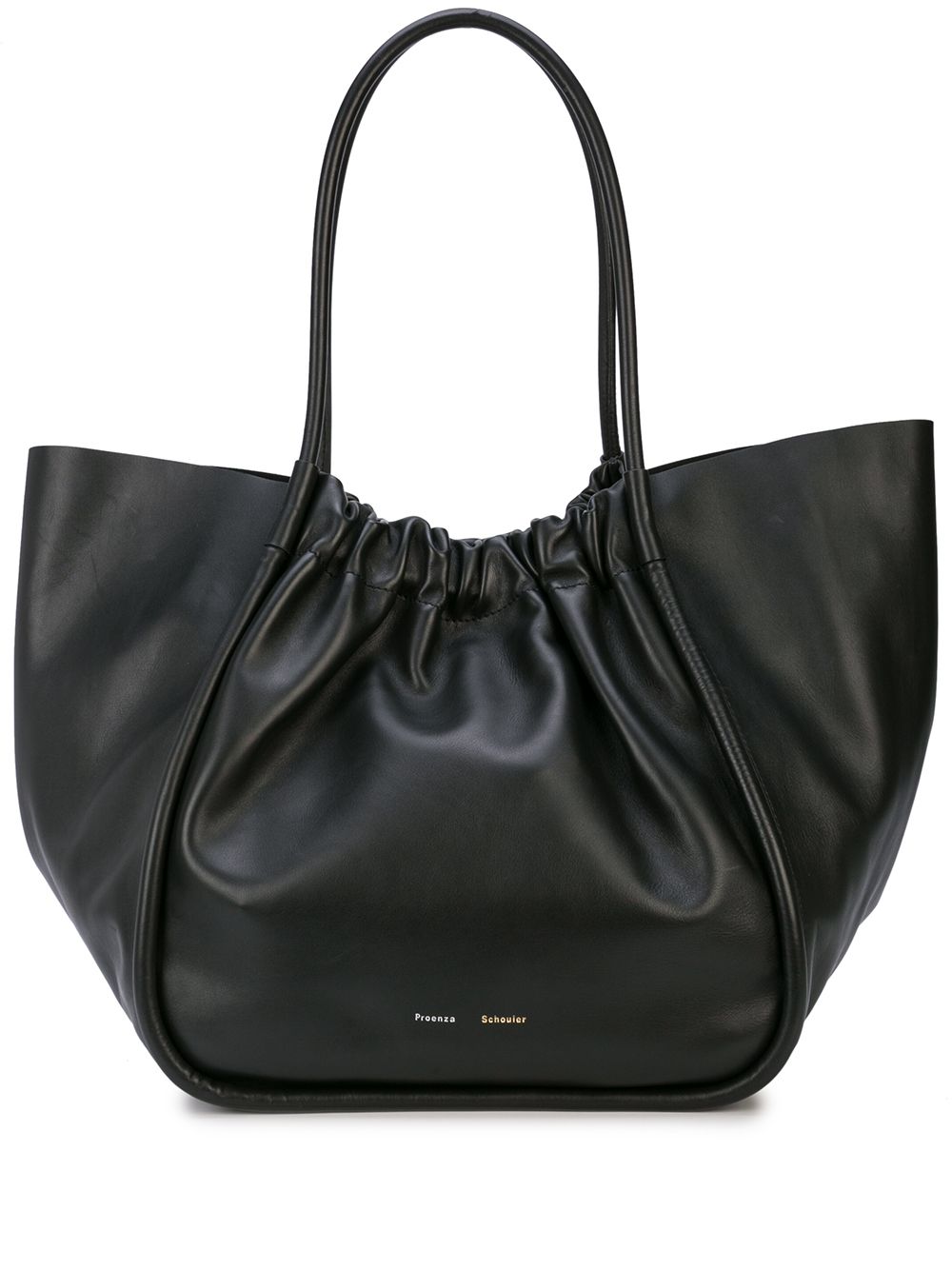 Proenza Schouler XL缩褶托特包 - 黑色