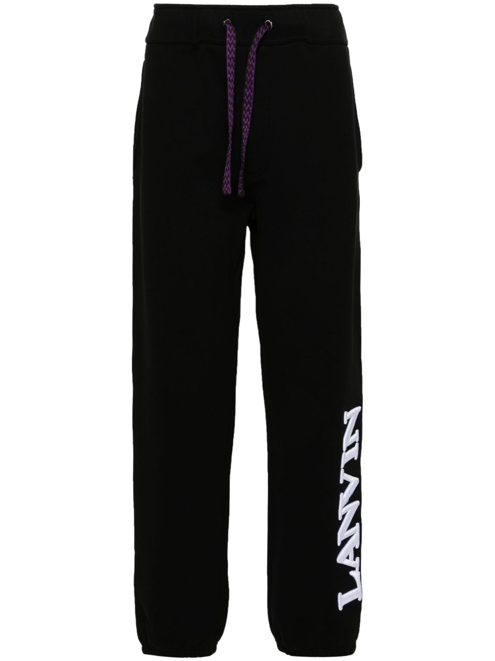 Lanvin x Future logo刺绣运动裤 - 黑色