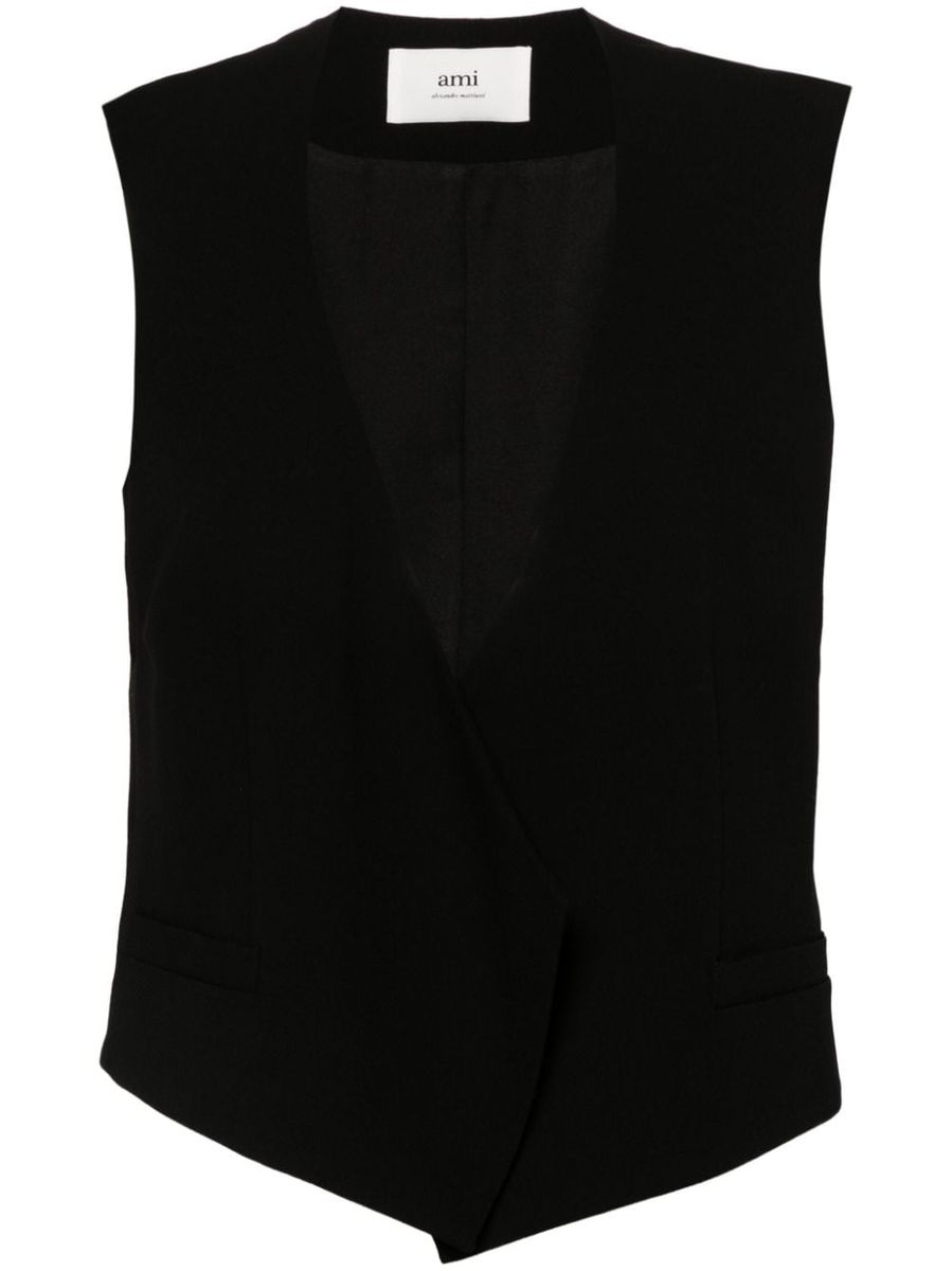 AMI Paris Wool Sleeveless Jacket