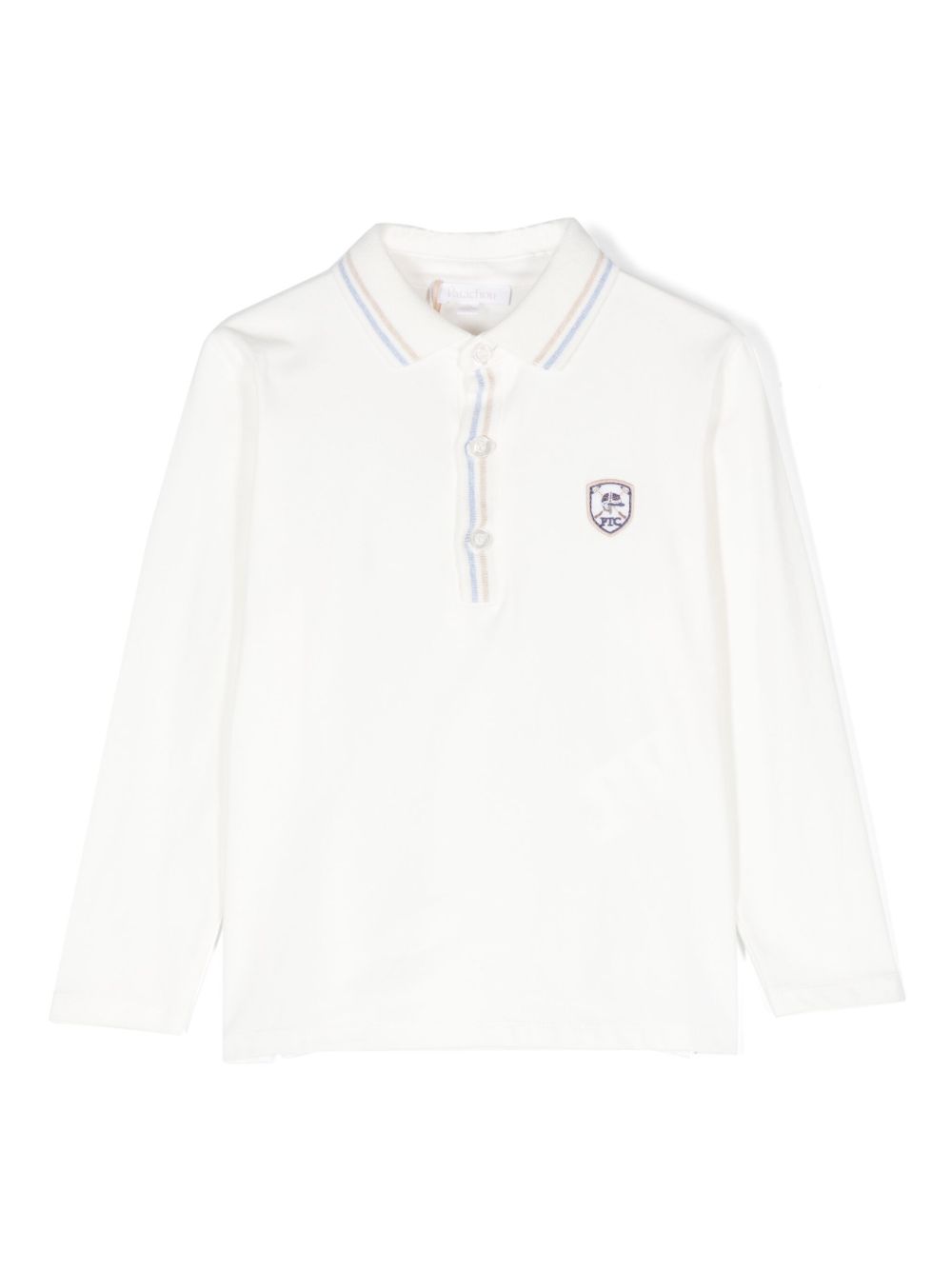 Patachou logo刺绣polo衫 - 中性色