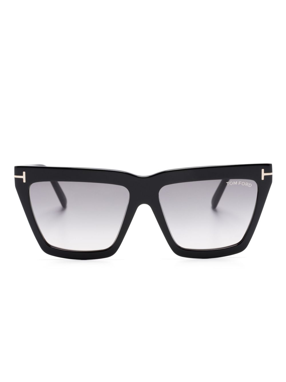 TOM FORD Eyewear Eden 几何形镜框太阳眼镜 - 黑色