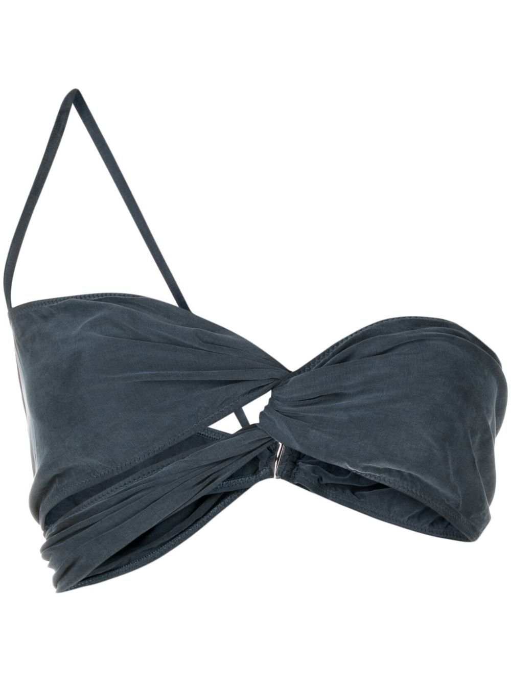 Jacquemus Le Bandeau 不对称上衣 - 蓝色