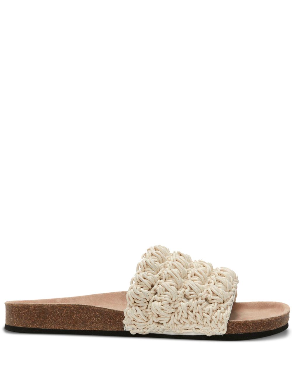 JW Anderson Popcorn 皮质拖鞋 - 中性色