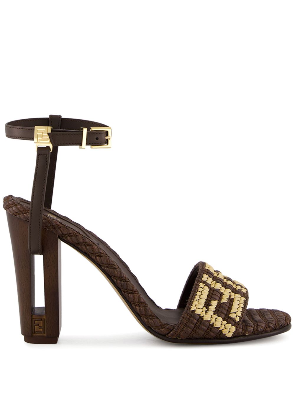 FENDI Delfina 凉鞋 - 褐色