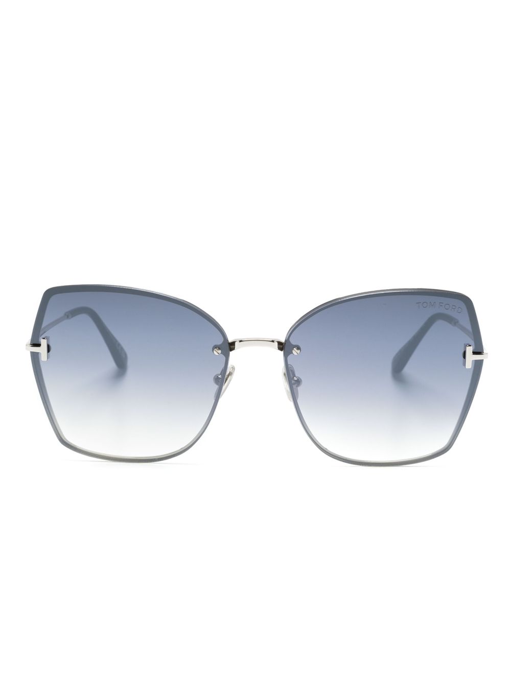 TOM FORD Eyewear Nickie 蝴蝶形镜框太阳眼镜 - 灰色