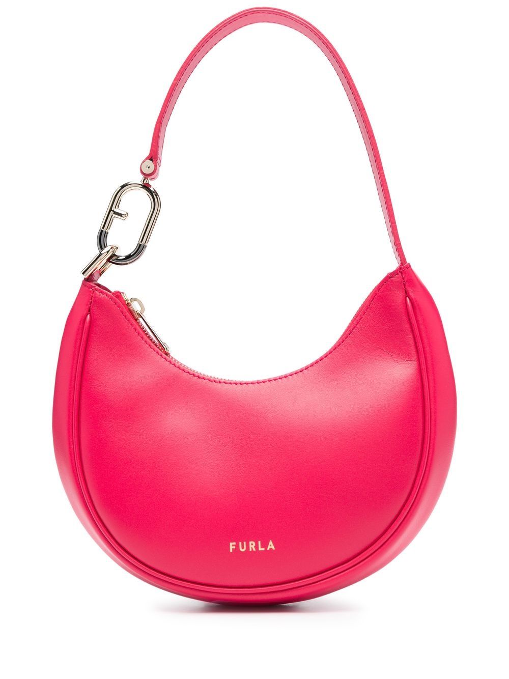 Furla Primavera 皮质单肩包 - 粉色