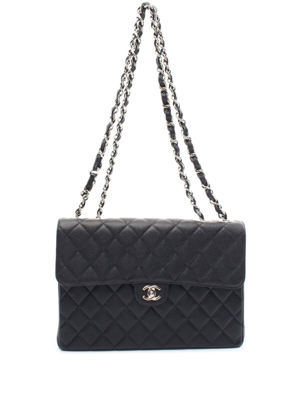 CHANEL Pre-Owned Single Flap 单肩包（2010年代典藏款） - 黑色