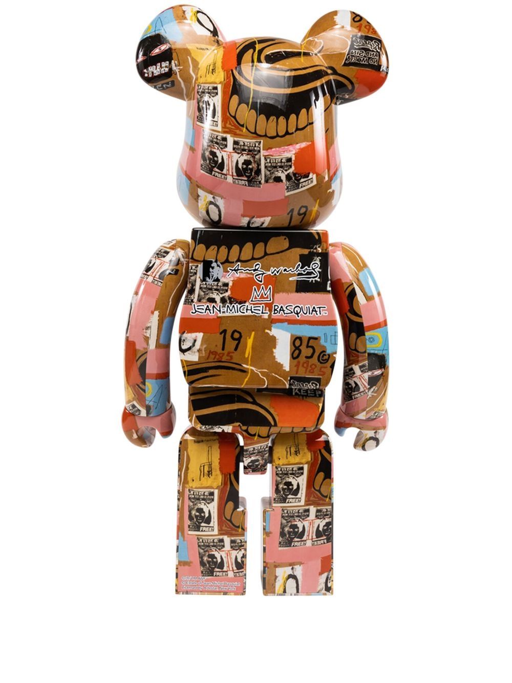 MEDICOM TOY x Andy Warhol x Jean Michel Basquiat BE@RBRICK 模型玩具套装 - 橘色