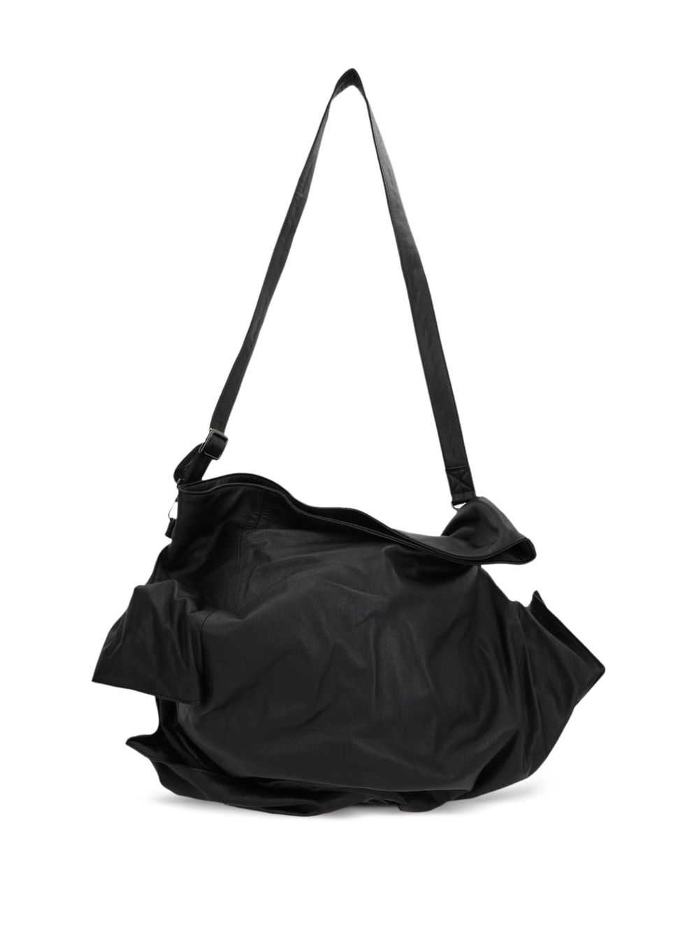 Discord Yohji Yamamoto Cubic 皮质单肩包 - 黑色