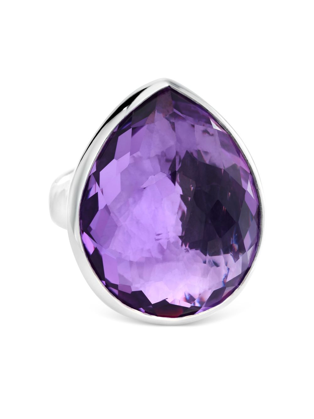 IPPOLITA Rock Candy® 紫晶黄晶戒指 - 银色