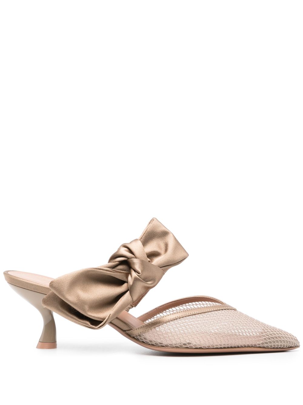 Malone Souliers Marie 低跟蝴蝶结穆勒鞋 - 中性色