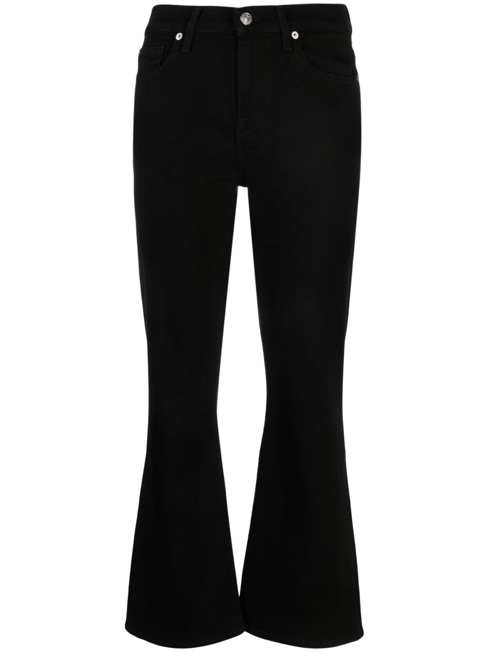 7 For All Mankind Betty Boot 标贴喇叭牛仔裤 - 黑色
