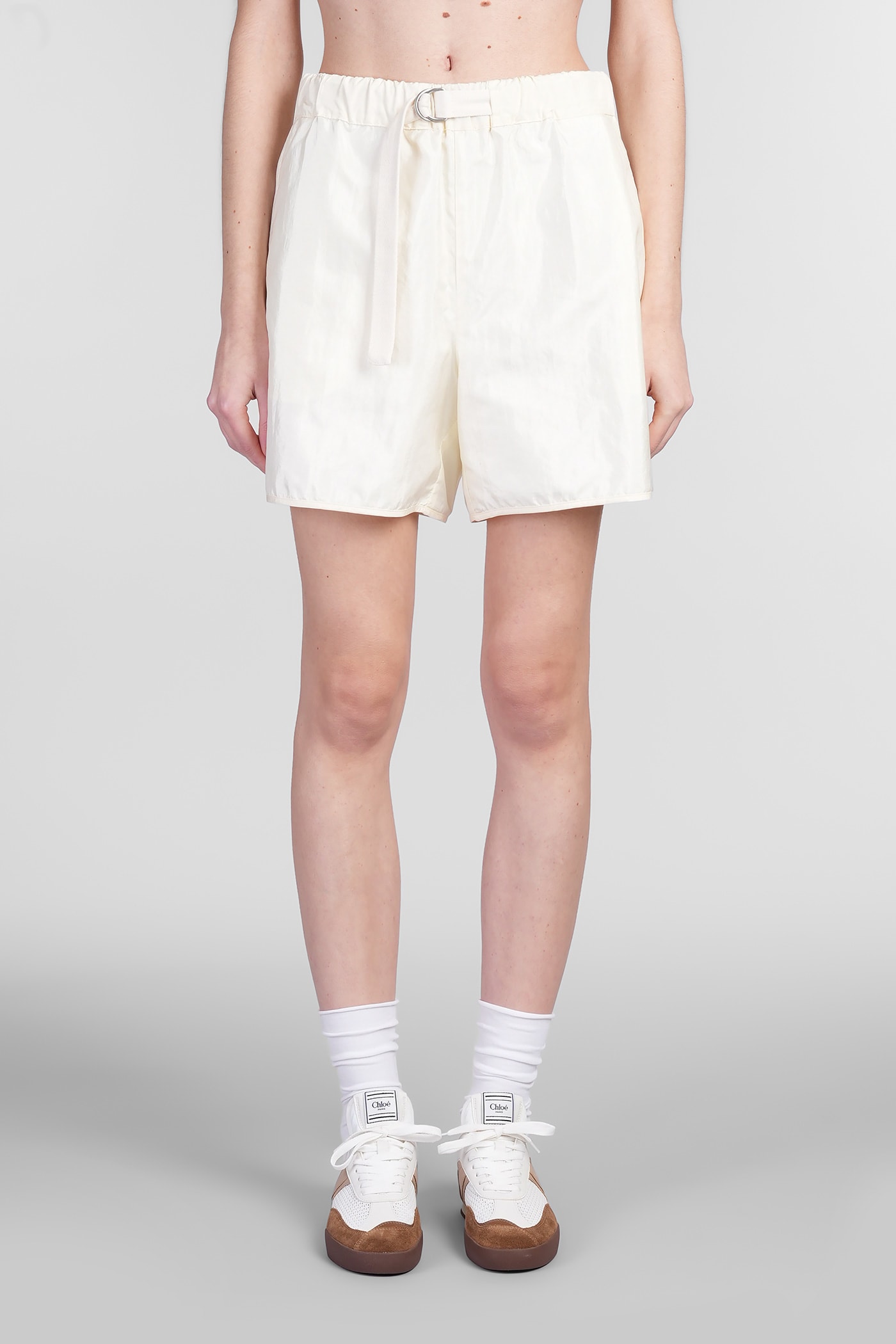 Jil Sander 256 米色聚酰胺短裤