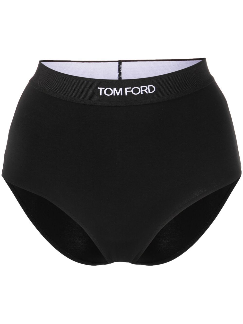 TOM FORD 汤姆福特 logo裤腰三角内裤 - 黑色