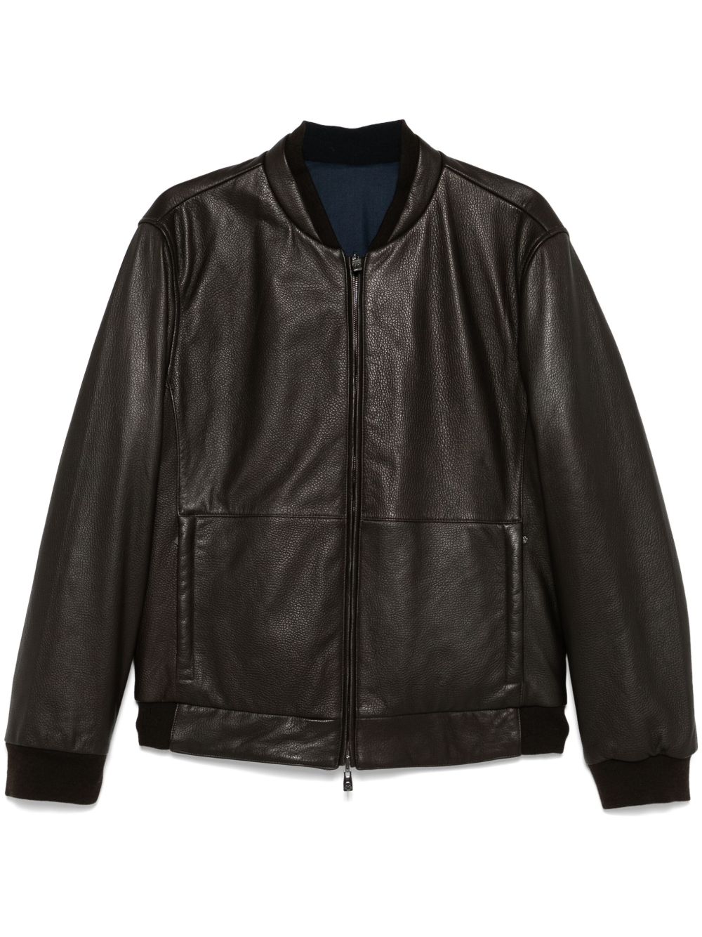Corneliani 皮质飞行员夹克 - 褐色