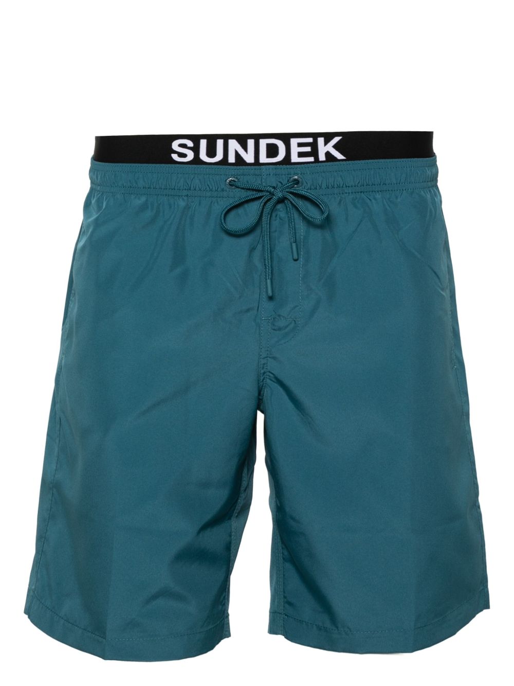 Sundek 标贴层次感泳裤 - 蓝色