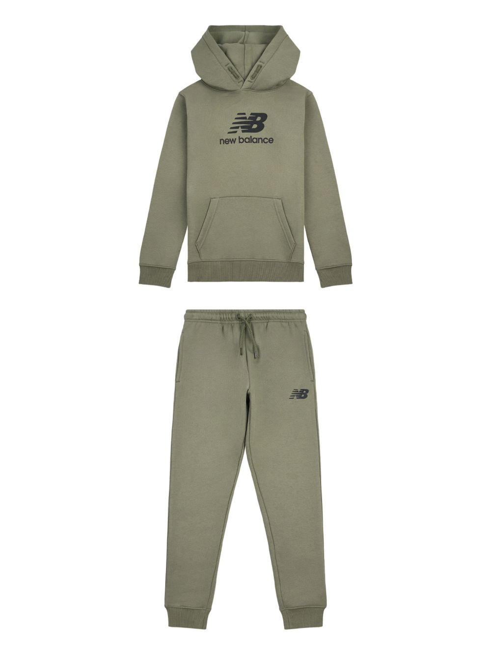 New Balance Kids logo印花运动套装 - 绿色