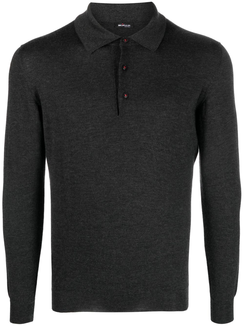 Kiton 搭扣polo衫 - 灰色